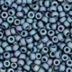 Miyuki rocailles Perlen 8/0 - Opaque glazed frosted rainbow bayberry blue 8-4703